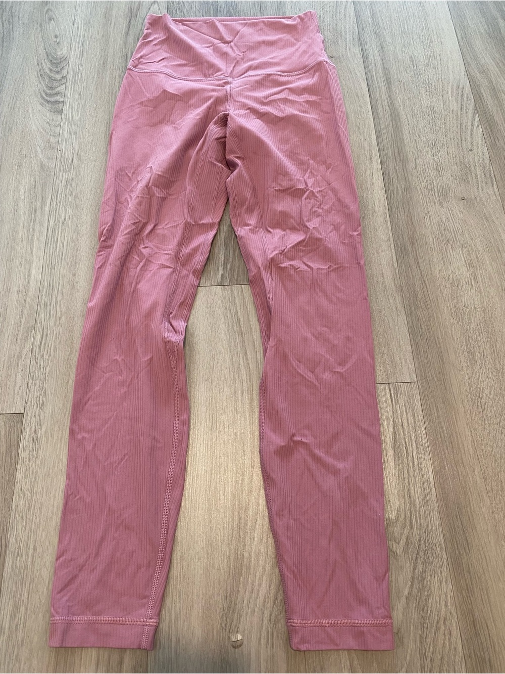 lululemon athletica Mauve Ribbed High-Waist Leggings